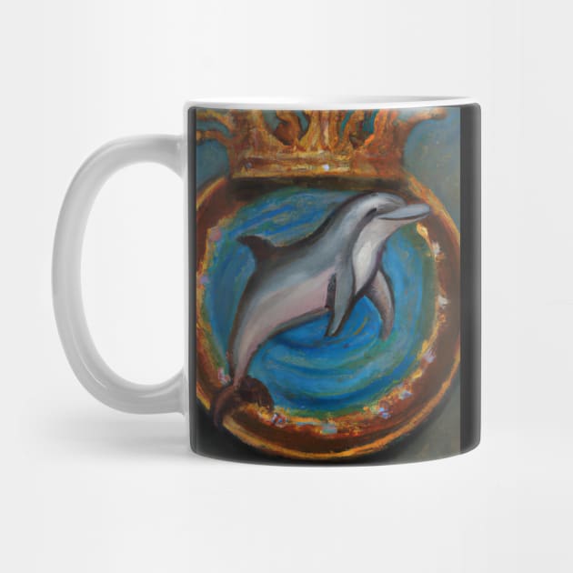 Dolphin with a Crown by maxcode